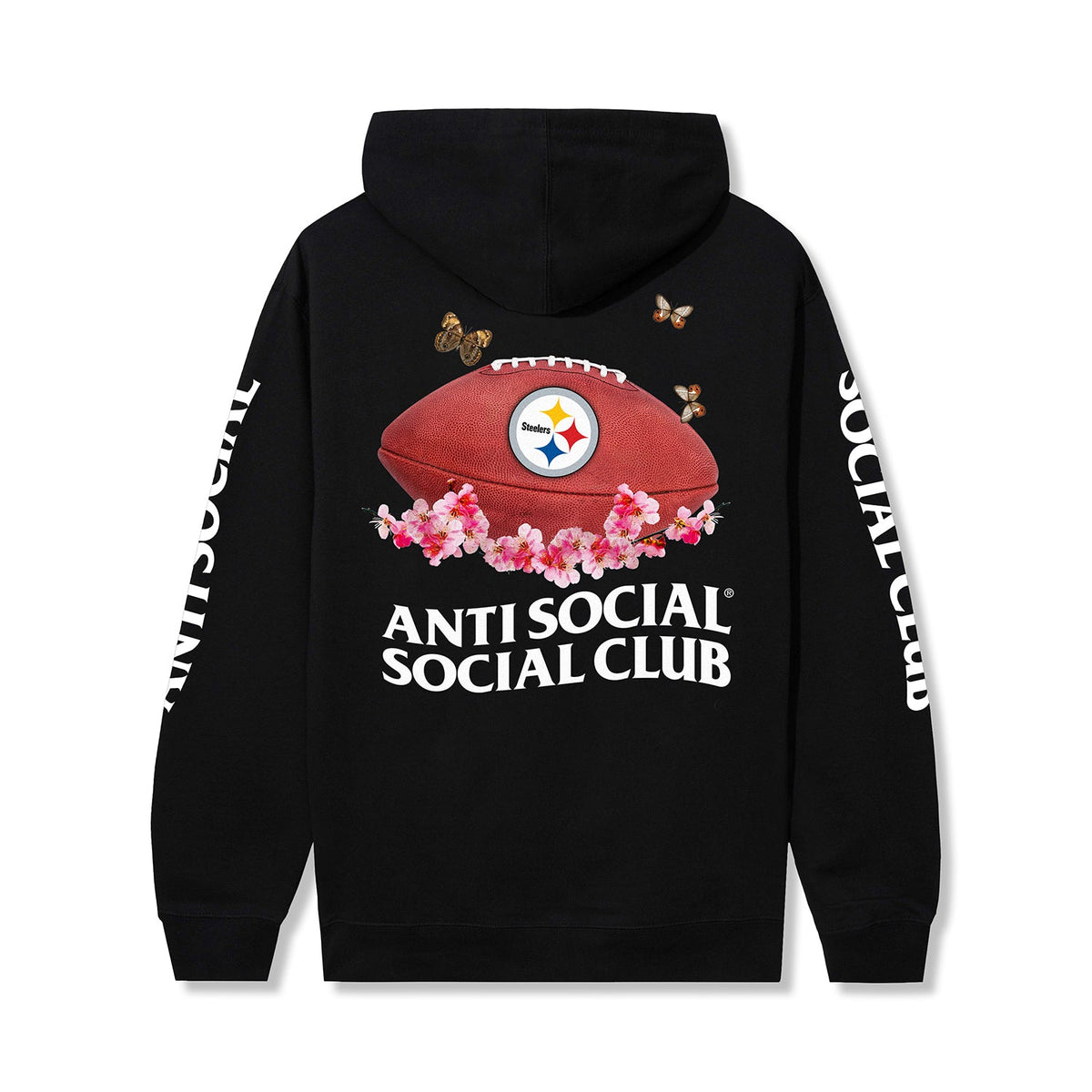 ASSC x Steelers Impact Blossom Hoodie - Black back