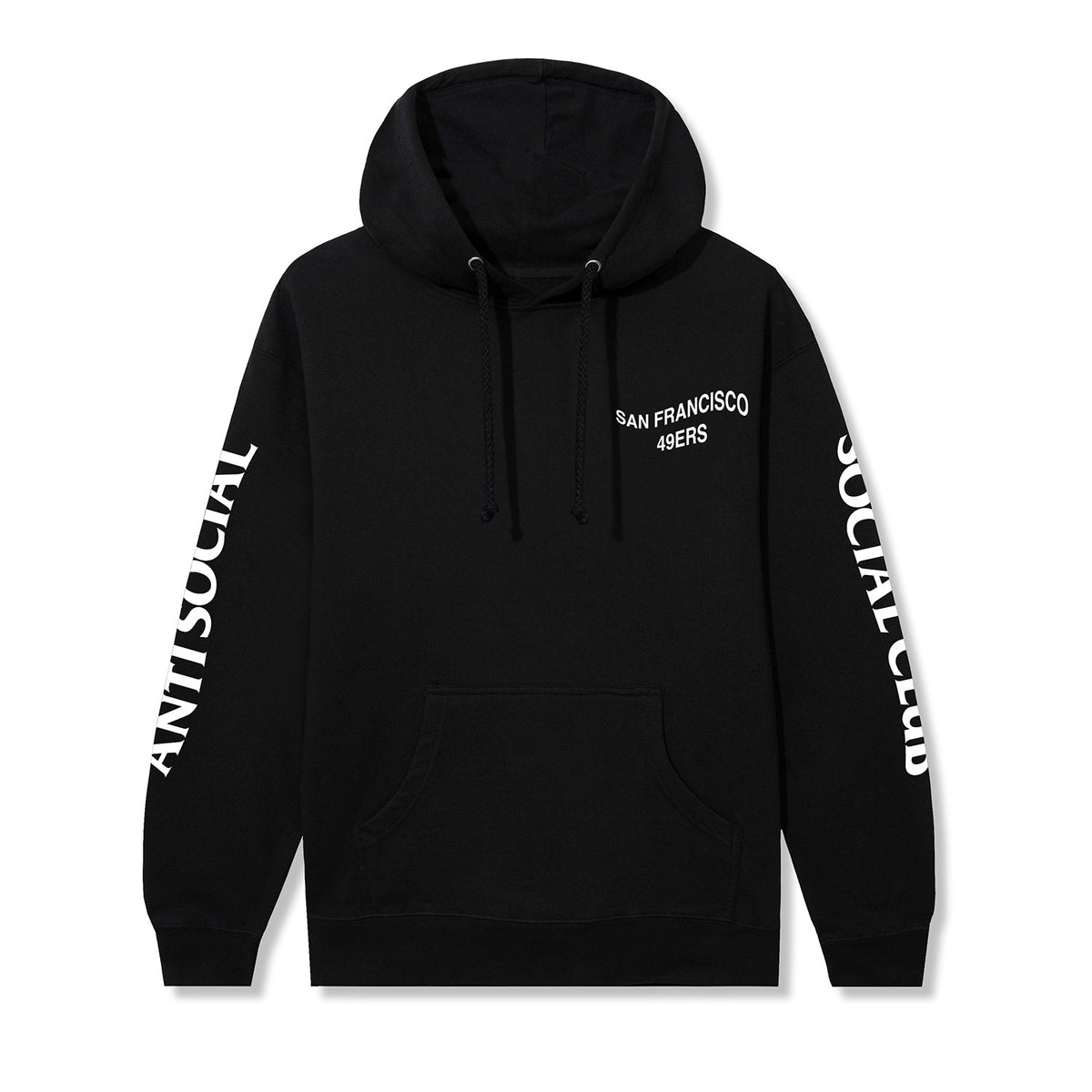 ASSC x 49ers Impact Blossom Hoodie - Black front