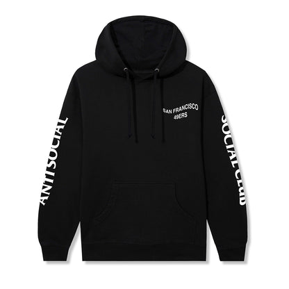 ASSC x 49ers Impact Blossom Hoodie - Black front