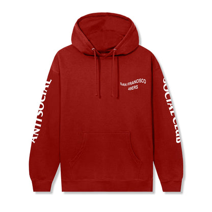 ASSC x 49ers Impact Blossom Hoodie - Red front