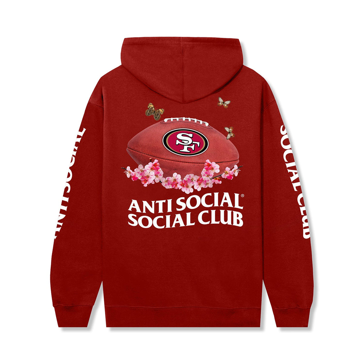 ASSC x 49ers Impact Blossom Hoodie - Red back