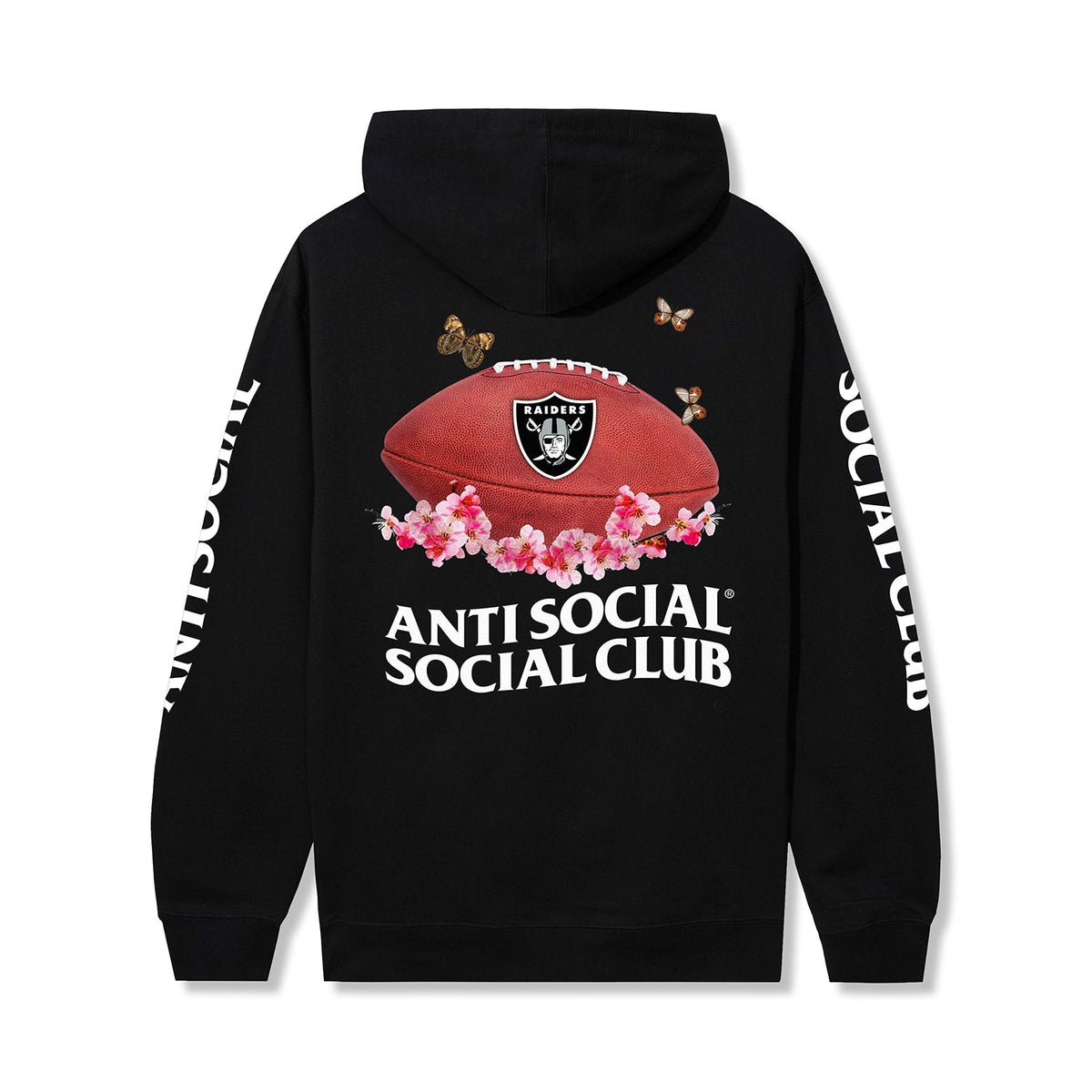 ASSC x Raiders Impact Blossom Hoodie - Black back