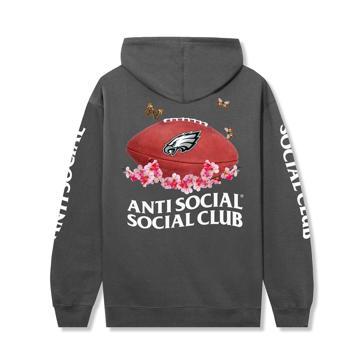 ASSC x Eagles Impact Blossom Hoodie - Charcoal back