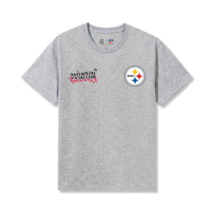 ASSC x Steelers Blossom Tee - Athletic Heather front