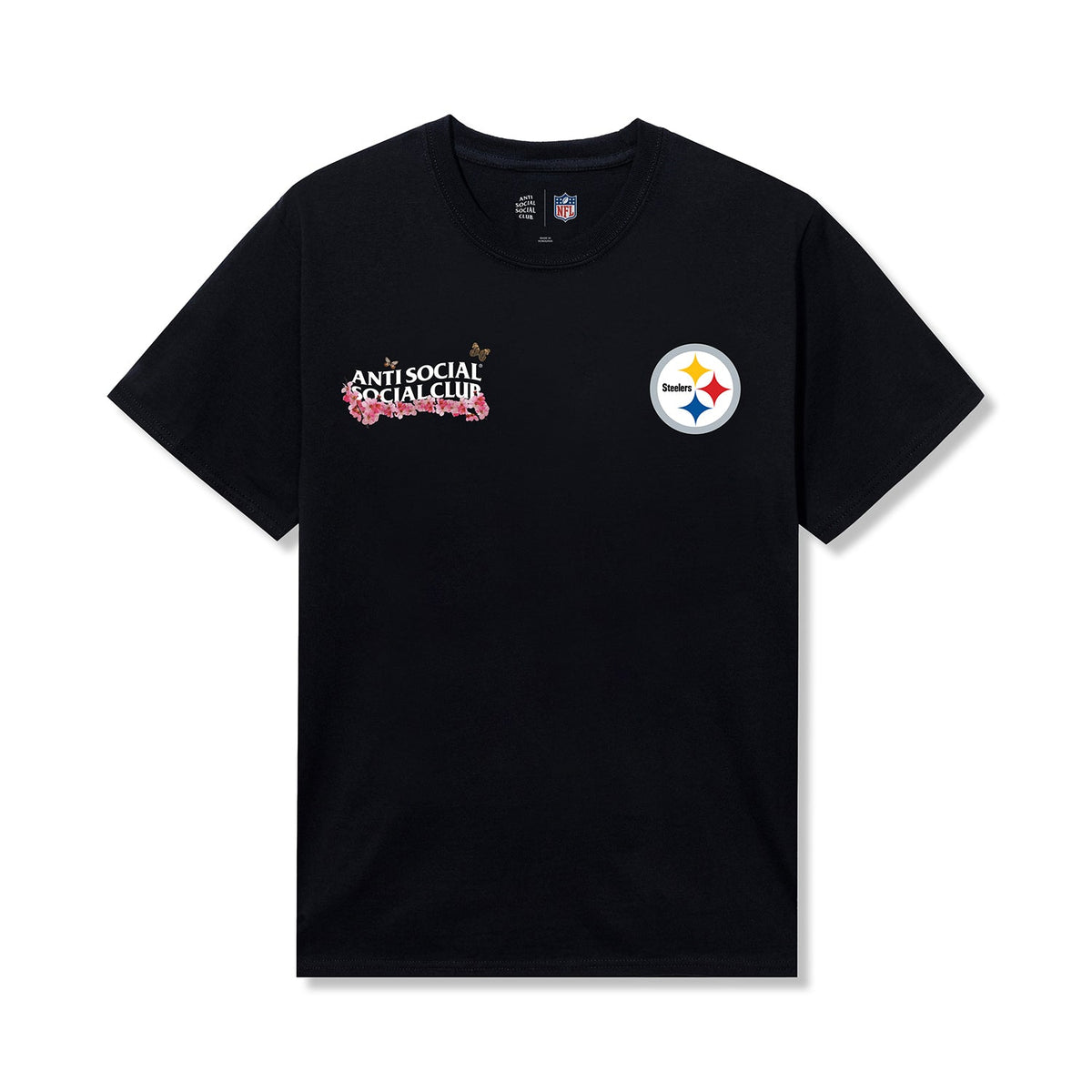 ASSC x Steelers Blossom Tee - Black front