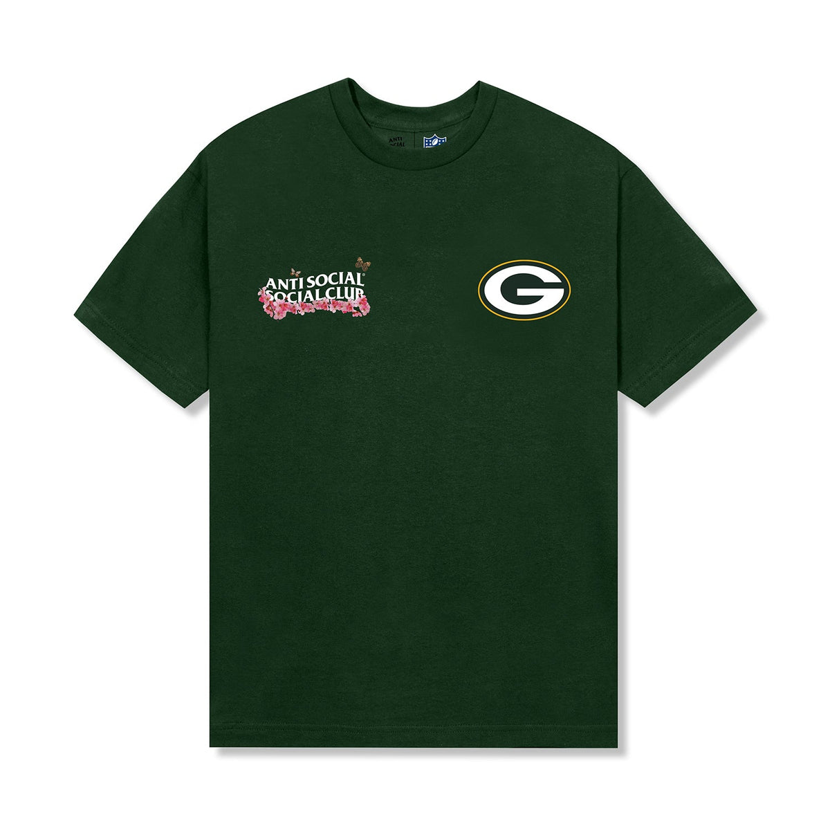 ASSC x Packers Blossom Tee - Forest green front