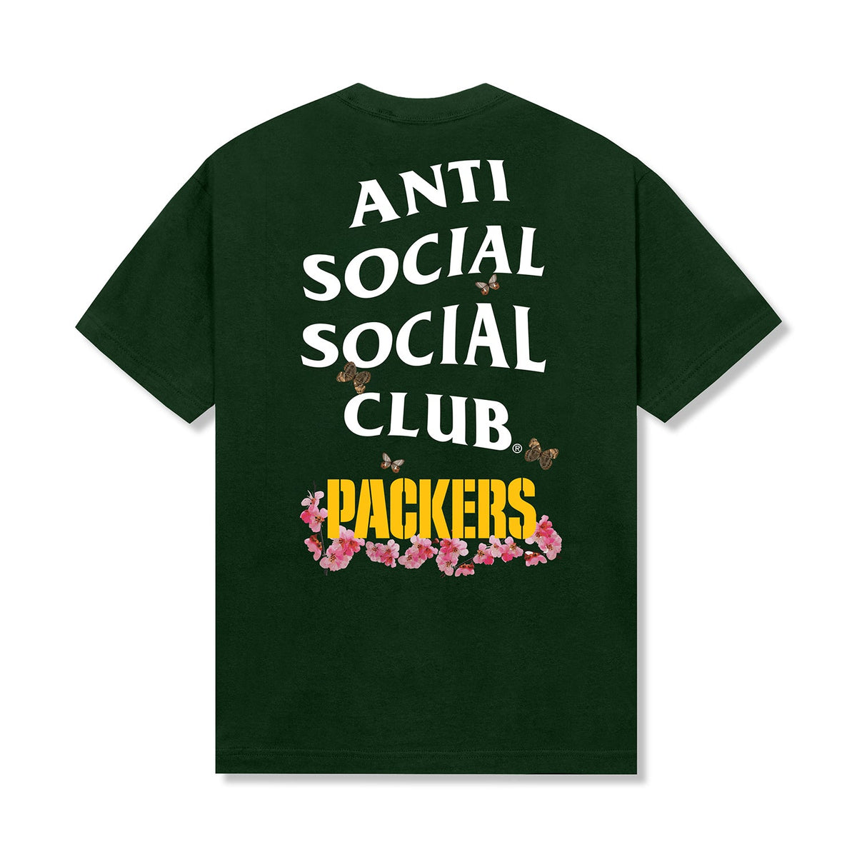 ASSC x Packers Blossom Tee - Forest green back