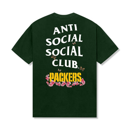 ASSC x Packers Blossom Tee - Forest green back