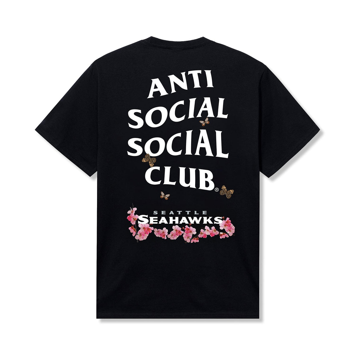 ASSC x Seahawks Blossom Tee - Black back