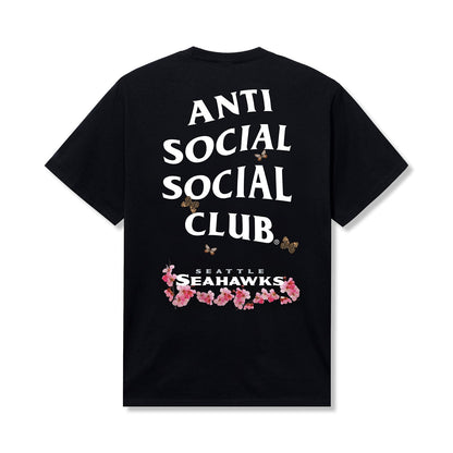 ASSC x Seahawks Blossom Tee - Black back