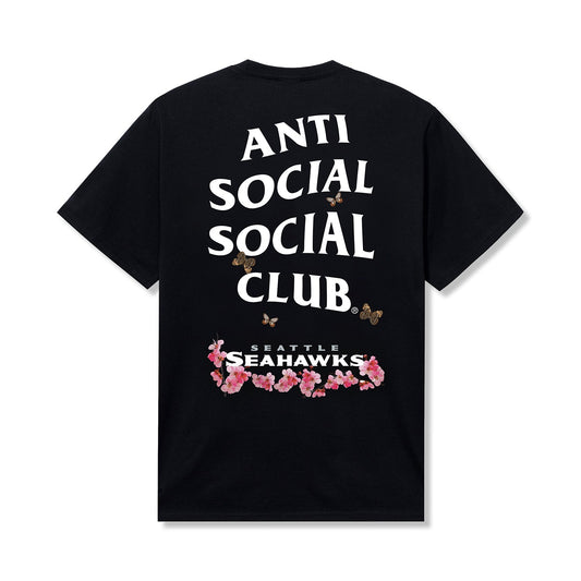 ASSC x Seahawks Blossom Tee - Black back