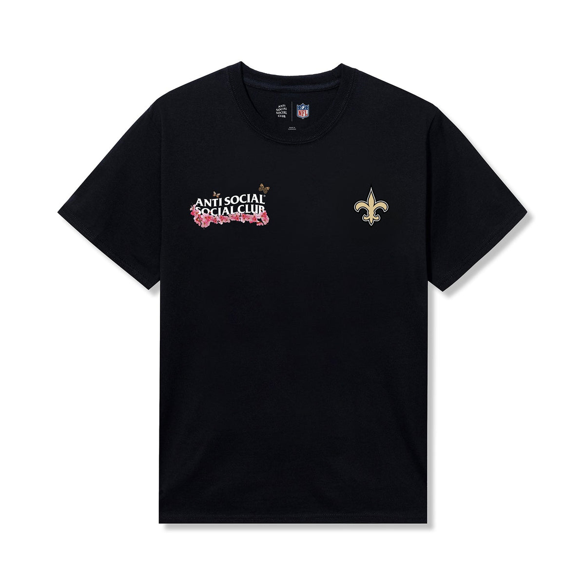 ASSC x Saints Blossom Tee - Black front