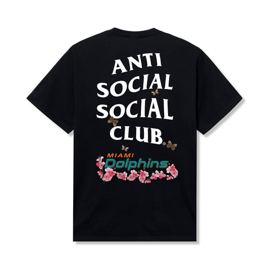 ASSC x Dolphins Blossom Tee - Black back