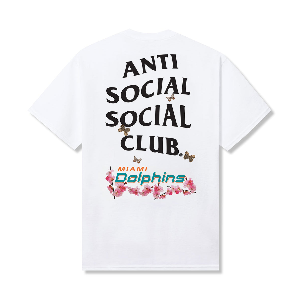 ASSC x Dolphins Blossom Tee - White back