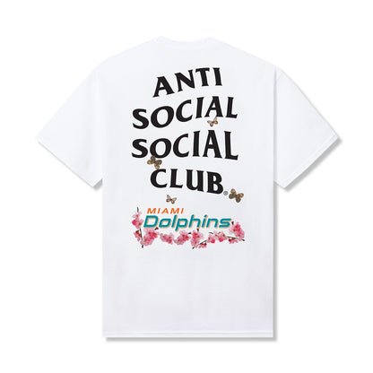 ASSC x Dolphins Blossom Tee - White back