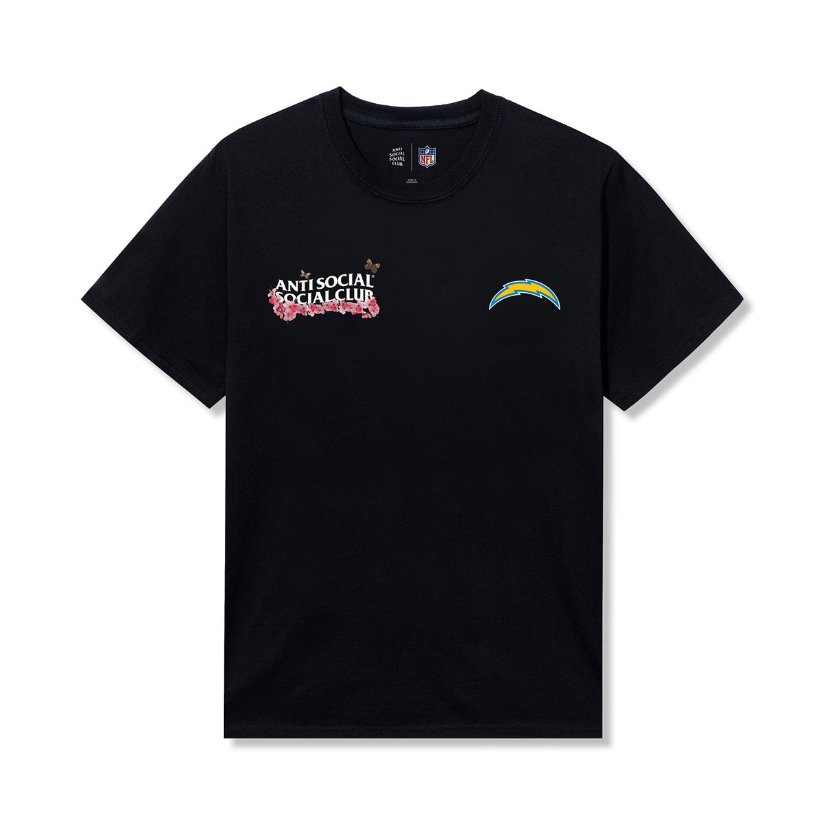 ASSC x Chargers Blossom Tee - Black front