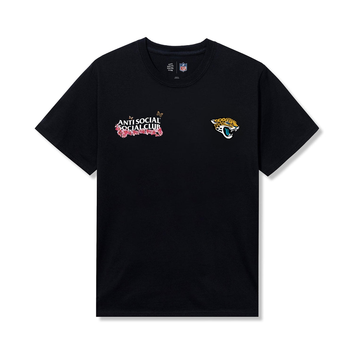 ASSC x Jaguars Blossom Tee - Black front