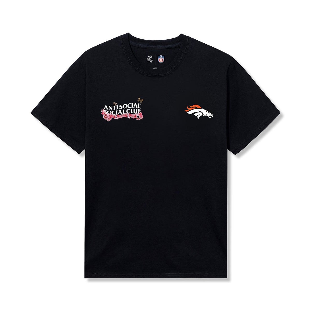 ASSC x Broncos Blossom Tee - Black front