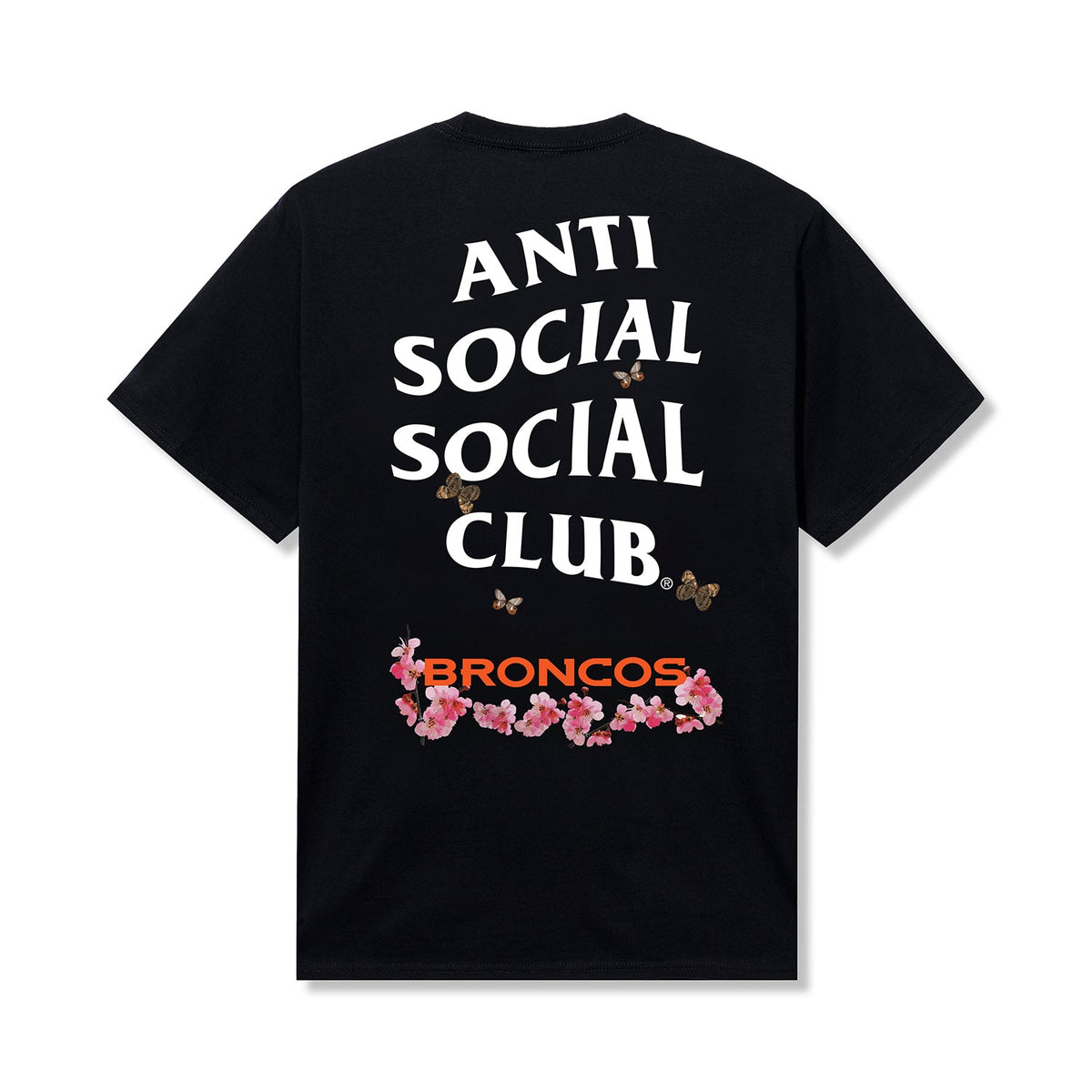 ASSC x Broncos Blossom Tee - Black back