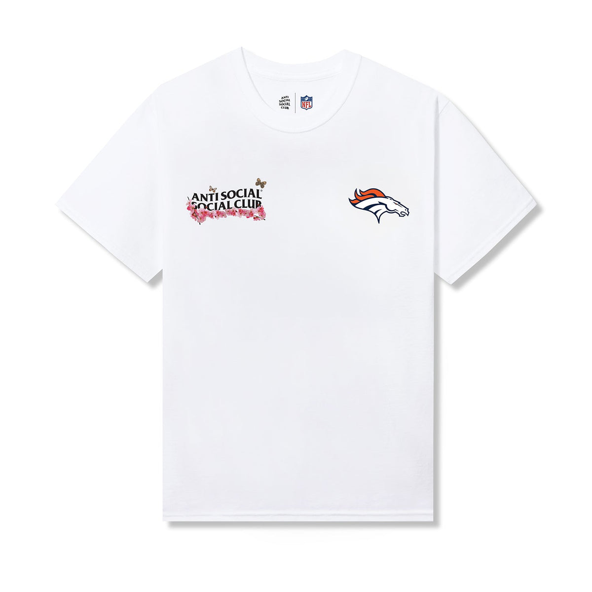 ASSC x Broncos Blossom Tee - White front