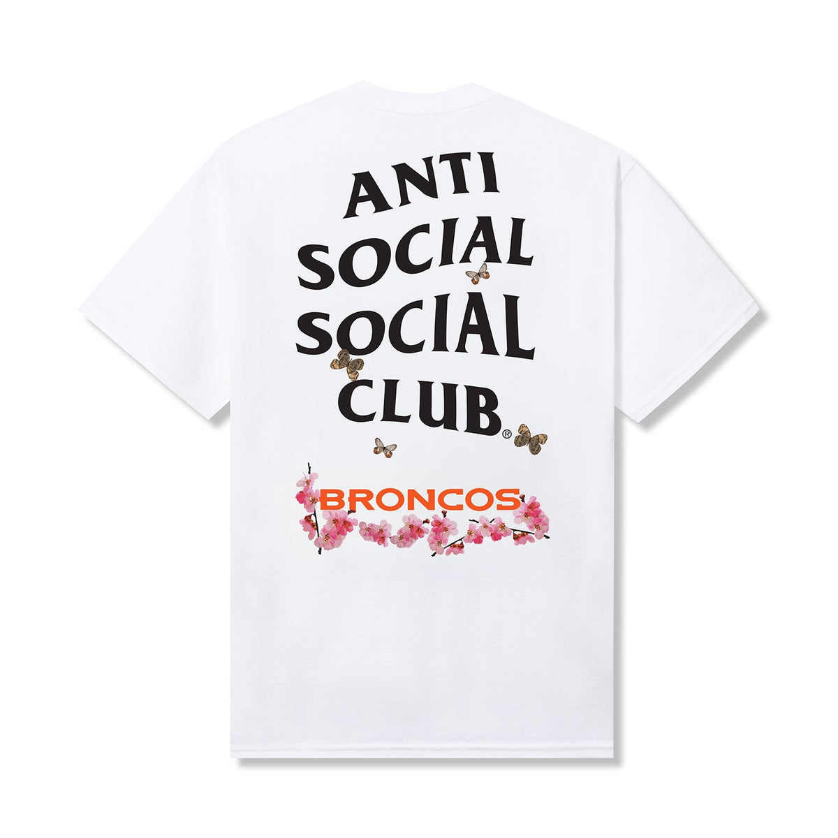 ASSC x Broncos Blossom Tee - White back