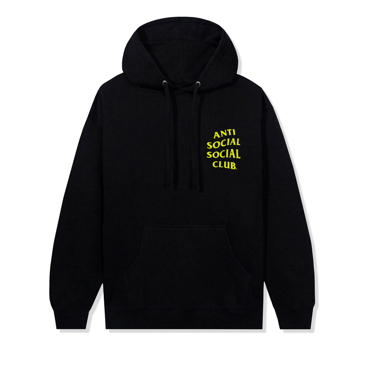Yellow Banded Hoodie - Black