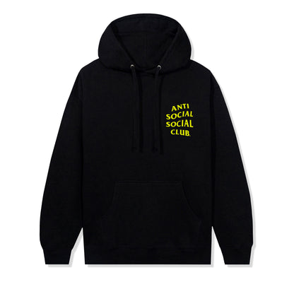 Yellow Banded Hoodie - Black
