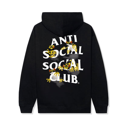 Yellow Banded Hoodie - Black