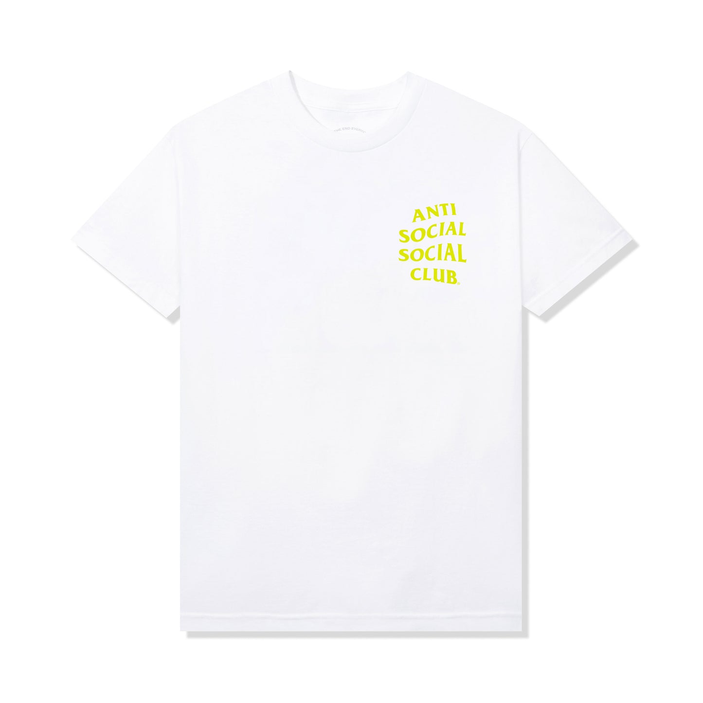 Yellow Banded Tee - White