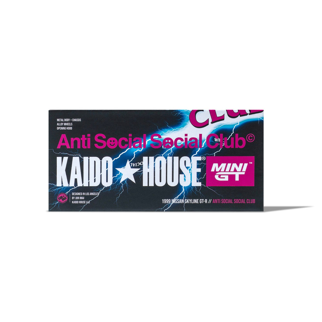 KAIDO HOUSE R34 アンチソーシャルクラブコラボ MINI GT Kaido House ASSC Nissan Skyline GT-R R34 1/64 Tokyo Auto