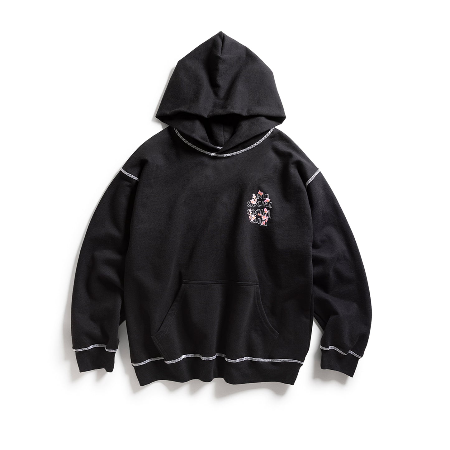 CONTRAST STITCH HOODIE
