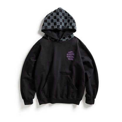 CHENILLE CHECKERED HOODIE