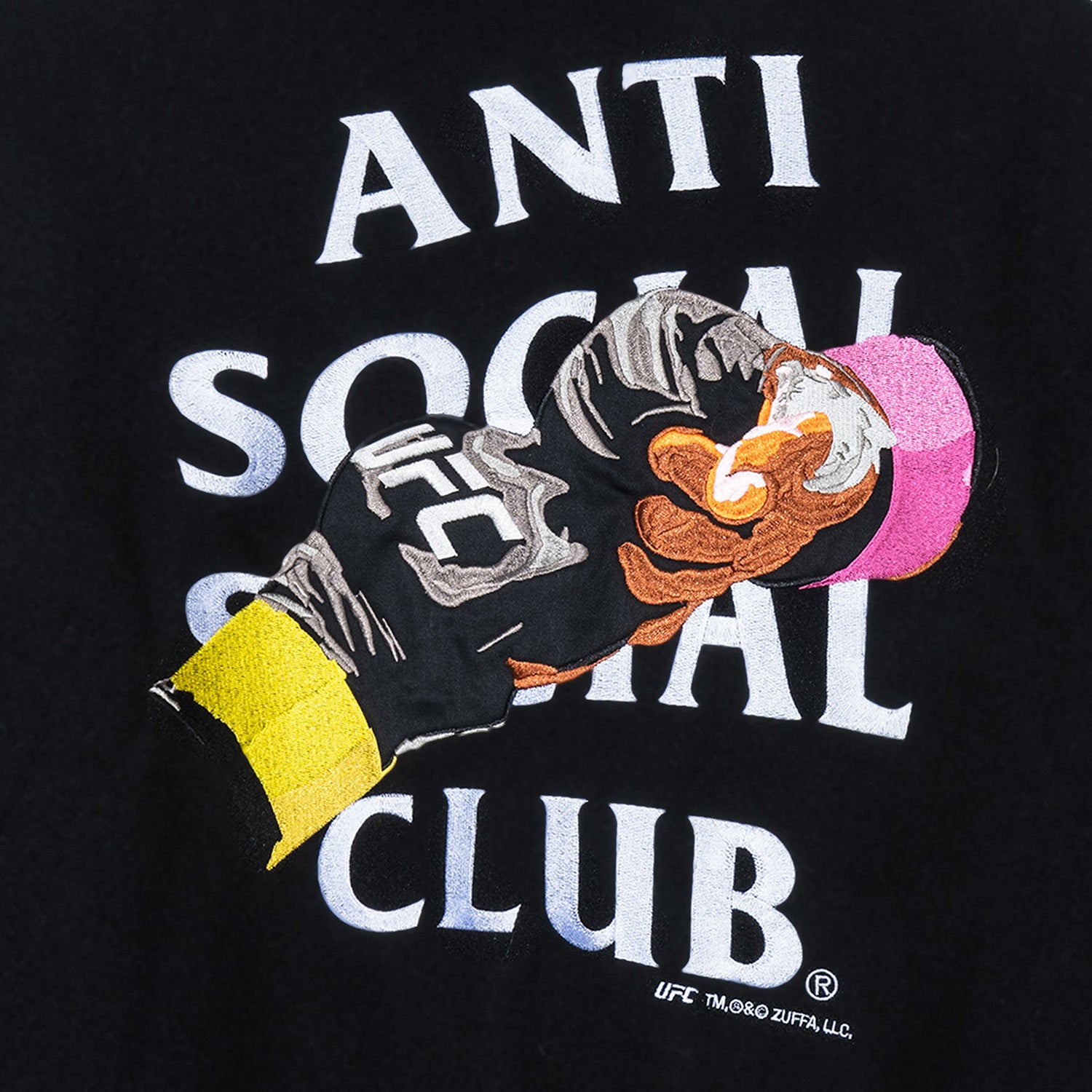 ASSC x UFC Corner Varsity Jacket - Black – AntiSocialSocialClub