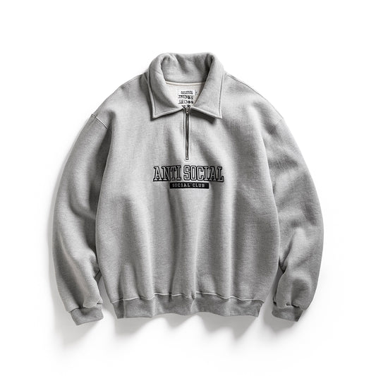 FELT THE SAME APPLIQUE QUARTER-ZIP