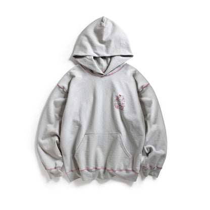 CONTRAST STITCH HOODIE