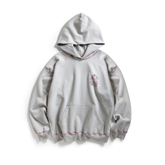 CONTRAST STITCH HOODIE