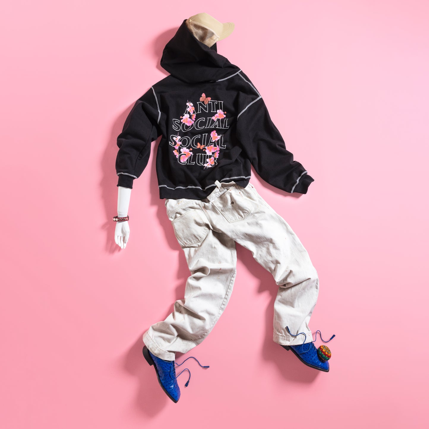 CONTRAST STITCH HOODIE