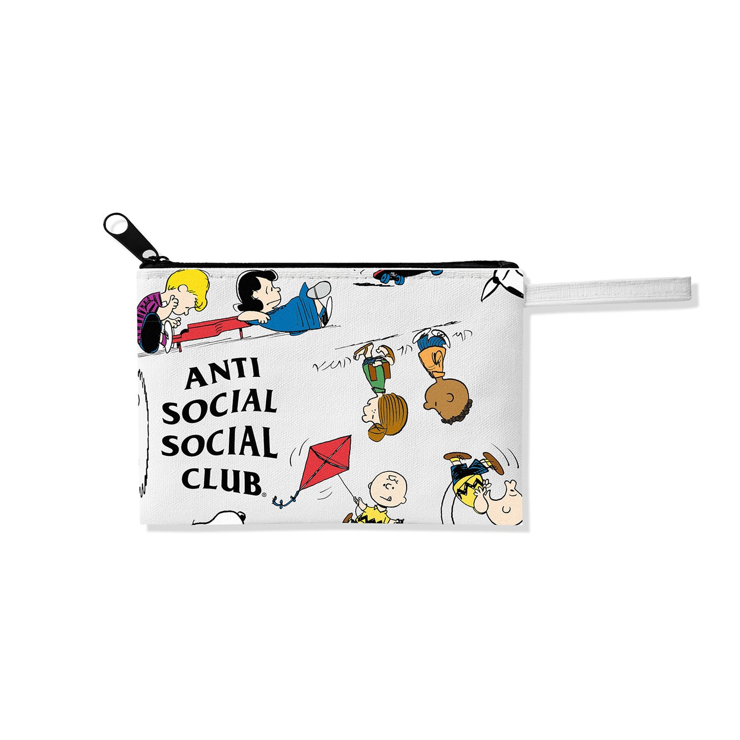 ASSC x Peanuts Faux Leather Zip Pouch