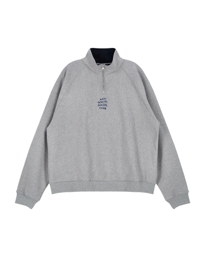 Half Zip-up Sweatshirt – AntiSocialSocialClub Half Zip-up Sweatshirt – AntiSocialSocialClub