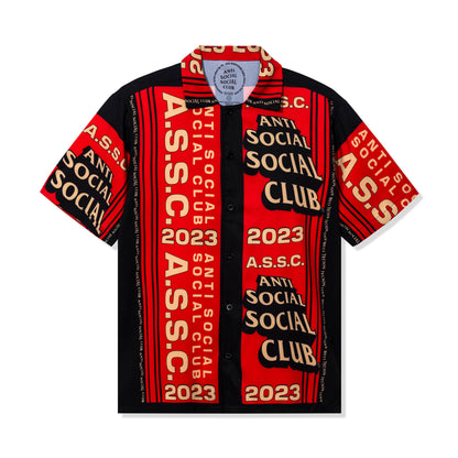 Pack Your Things Button Up - Black/Red