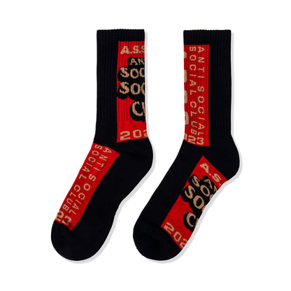 Pack Your Things Socks - Black/Red