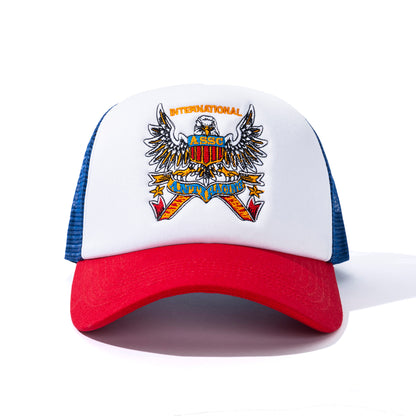 Overanxious Trucker Hat - Blue/Red