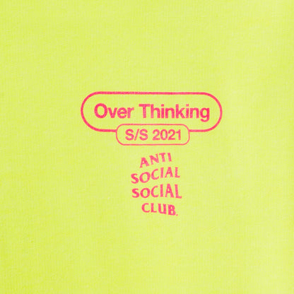 Over Thinking 21 Neon Green Hoodie