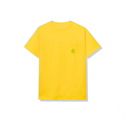 Cross My Heart Yellow Pocket Tee