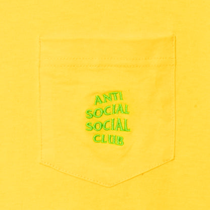 Cross My Heart Yellow Pocket Tee