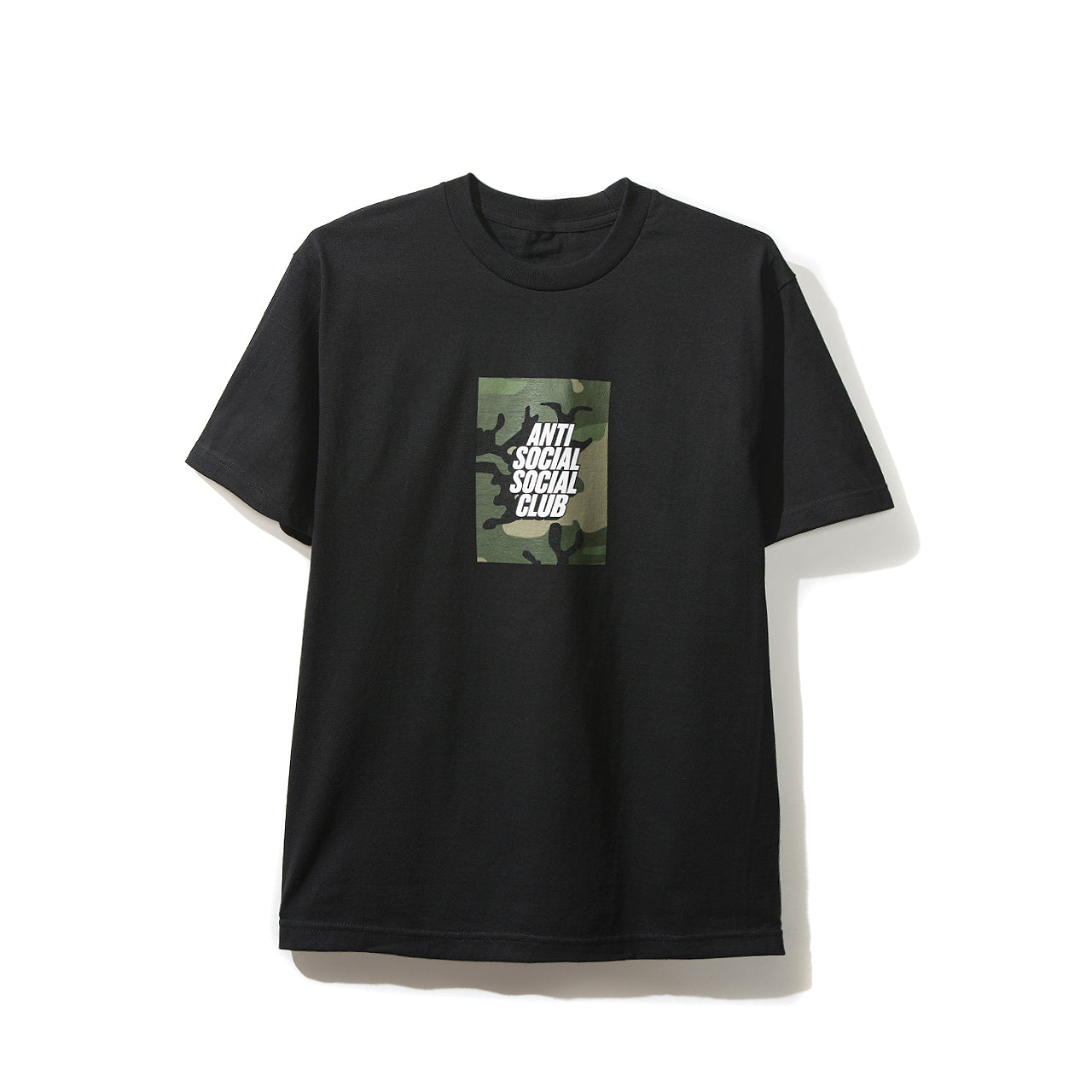 Camo Box Logo Black Tee