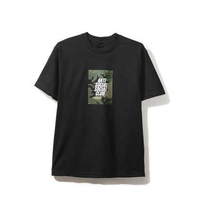 Camo Box Logo Black Tee