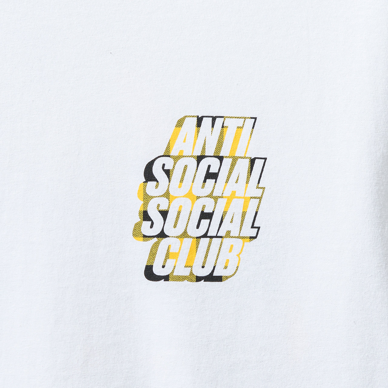 Blocked Yellow Plaid White Tee