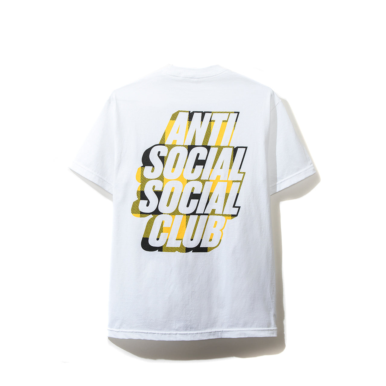 Blocked Yellow Plaid White Tee
