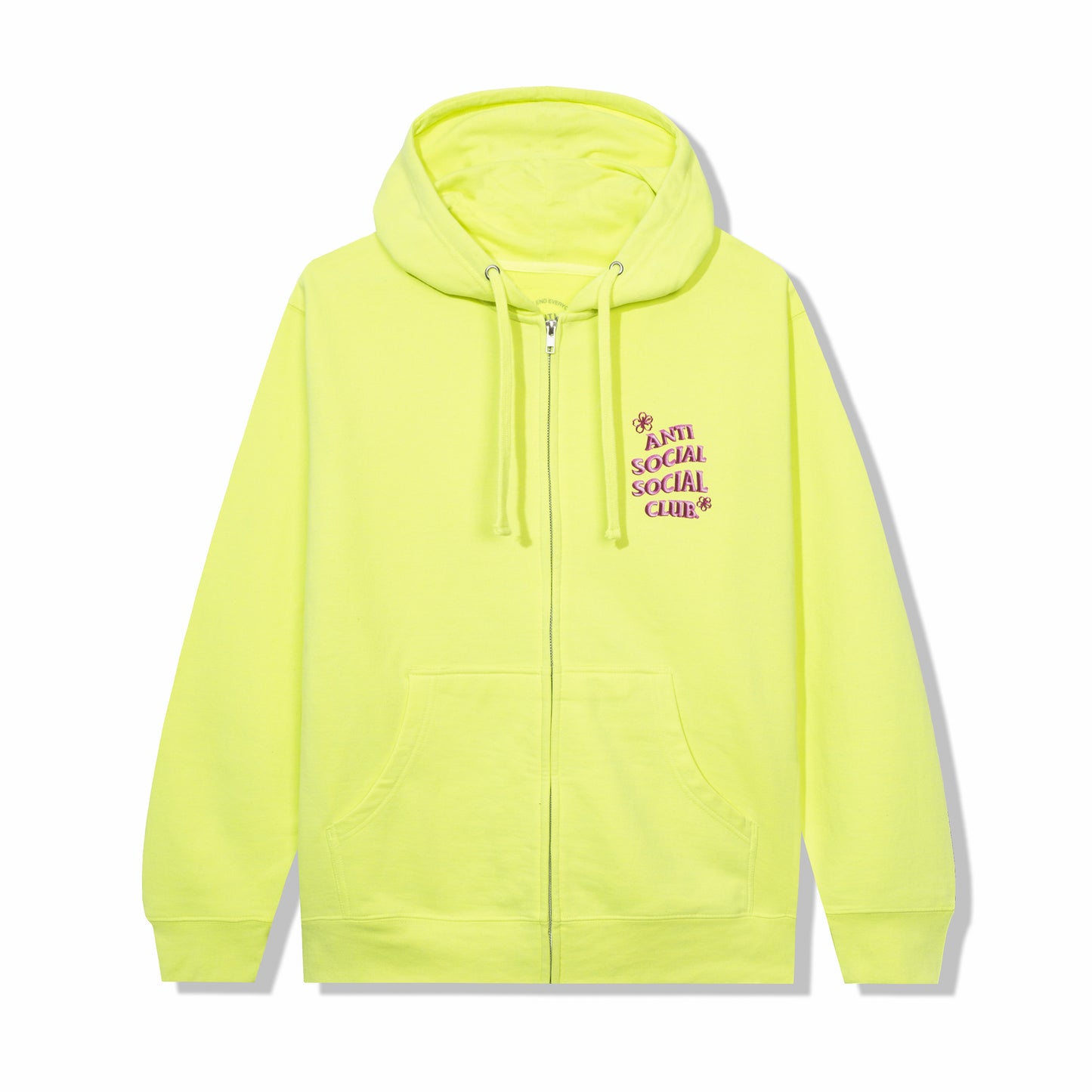 Coral Crush Yellow Zip Hoodie